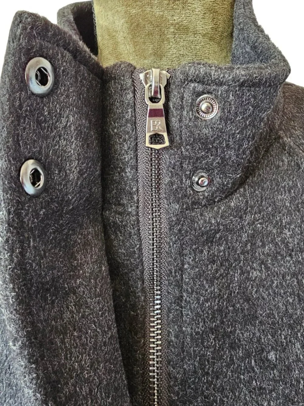 😍 NWT 😍 Banana Republic Brushed Short Jacket, Charcoal Gray, Size S